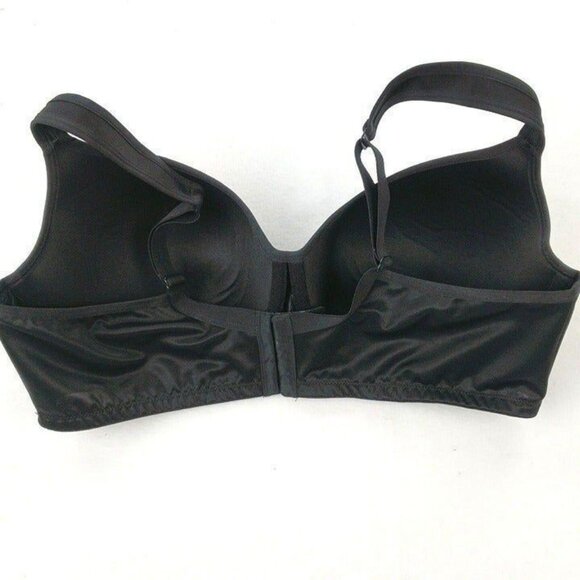 Cacique Lane Bryant Bra Smooth Balconette Underwire Plus Size 46D Black - Picture 3 of 10